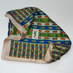 Vintage YSL silk scarf